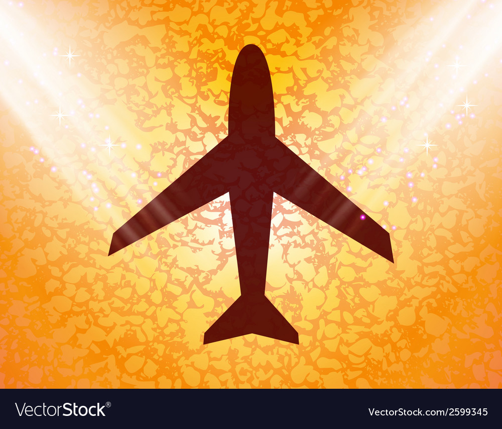 Plane flat modern web button and space for your