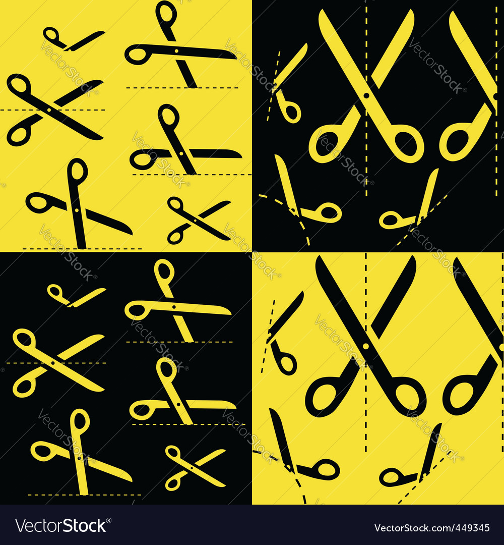 Scissors Cut Lines