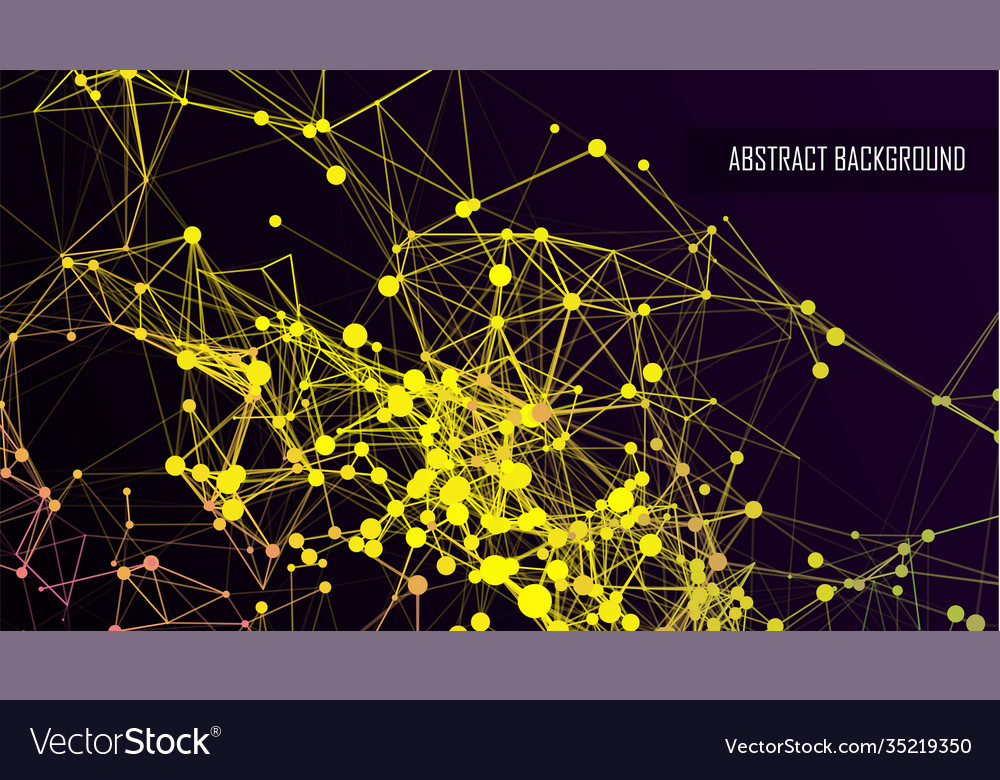 Abstract technology background lines and dots vector image Abstract technology background lines and dots