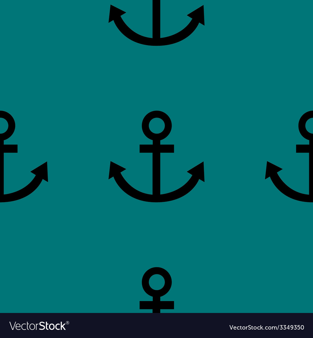 Anchor web icon flat design seamless pattern