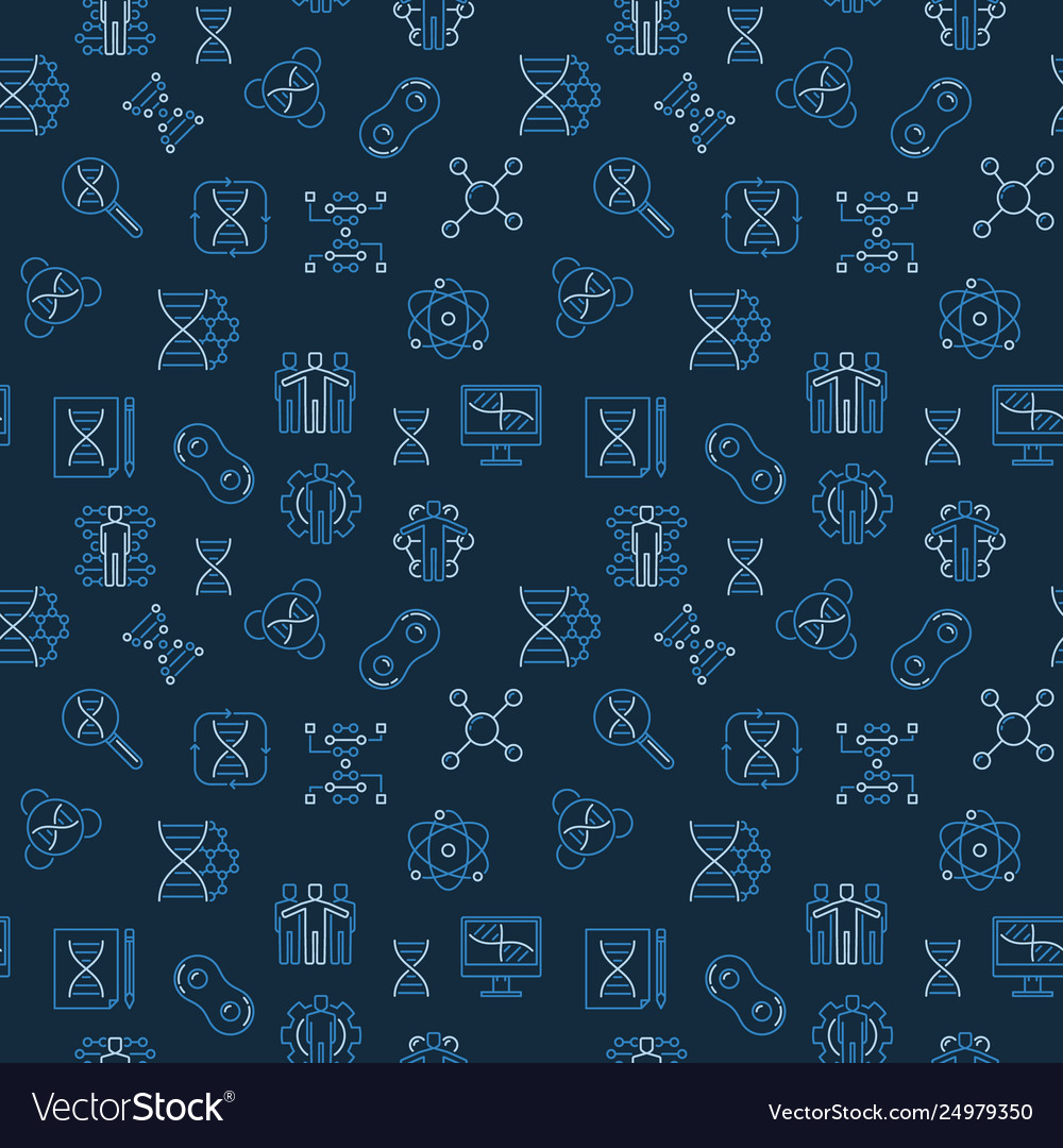 Dark Cloning Pattern - Seamless Outline
