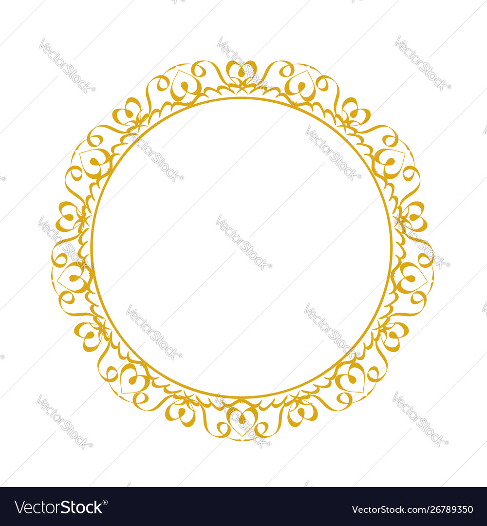 Decorative frame elegant element for design