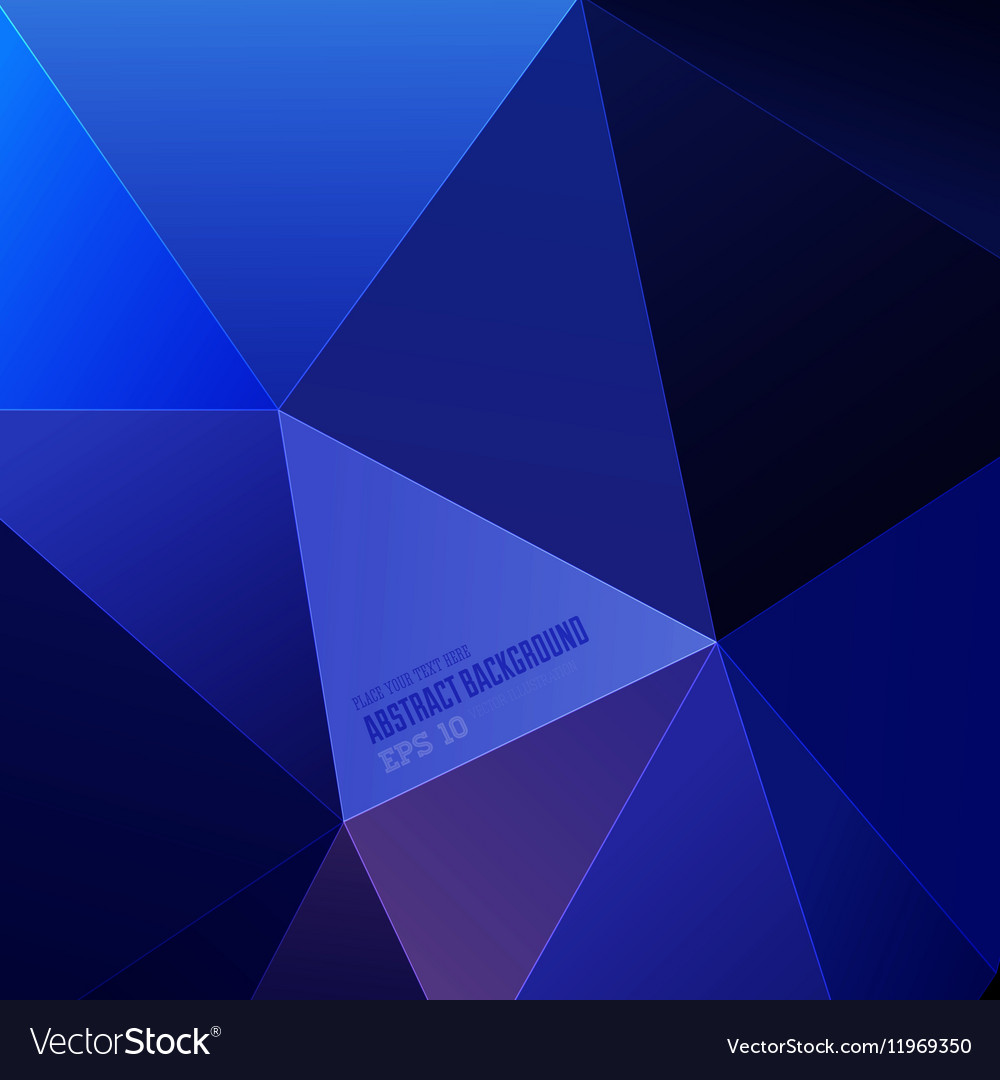 Dynamic Blue Triangular Background
