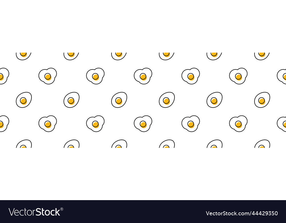 Eggs and dots wide horizontal pattern