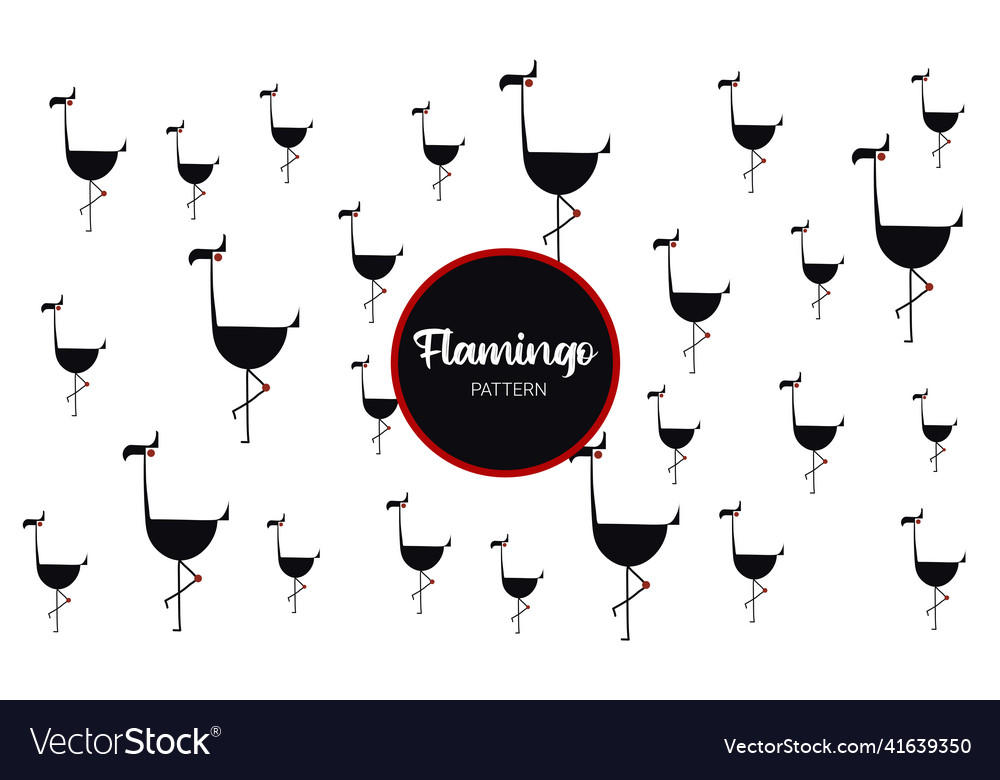 Flamingo pattern design