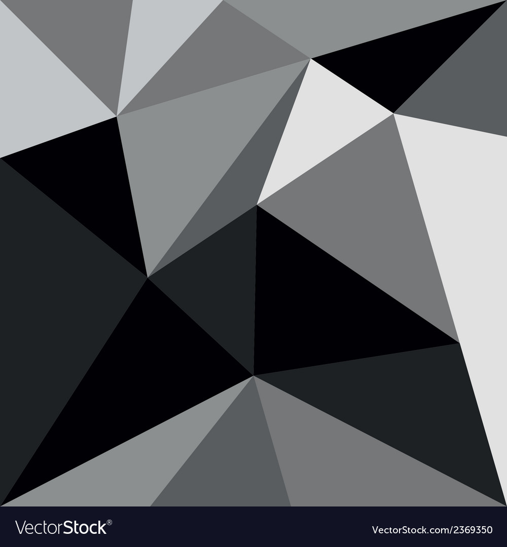 Geometric Black & Grey Triangle Pattern