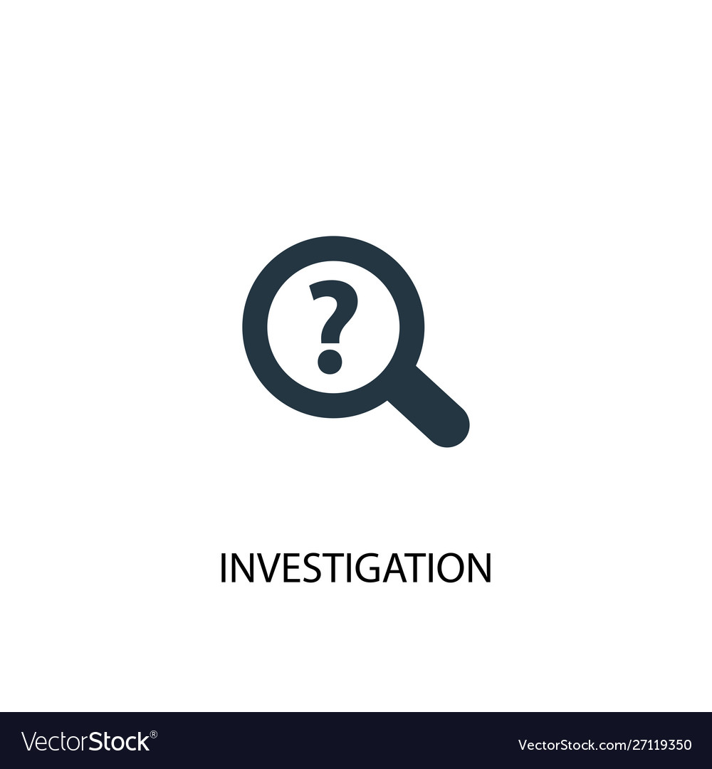 Investigation icon simple element
