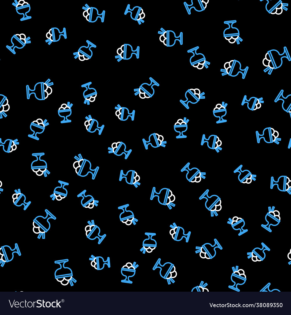 Line ice cream in bowl icon isolated seamless