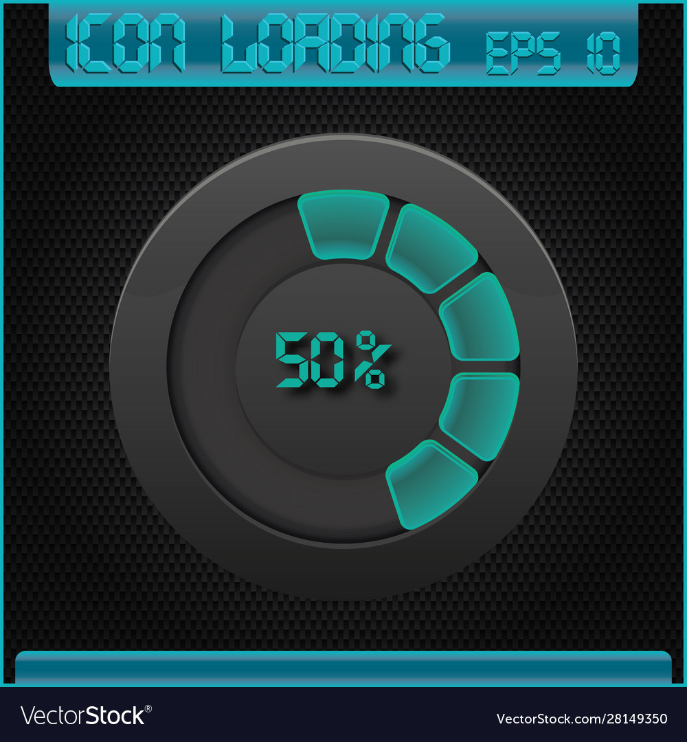 Progress loading icons Vector Image Progress loading icons