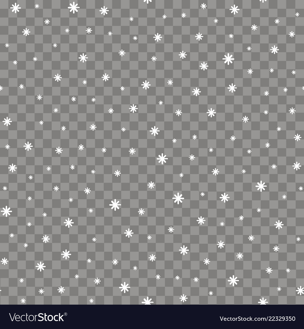 Seamless pattern with falling snow vector image Seamless pattern with falling snow