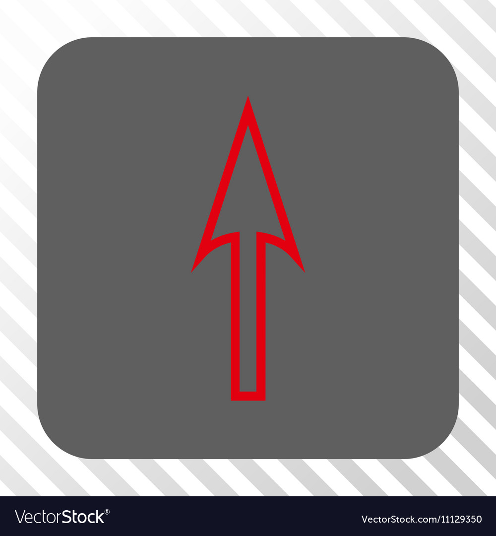 Sharp arrow up rounded square button