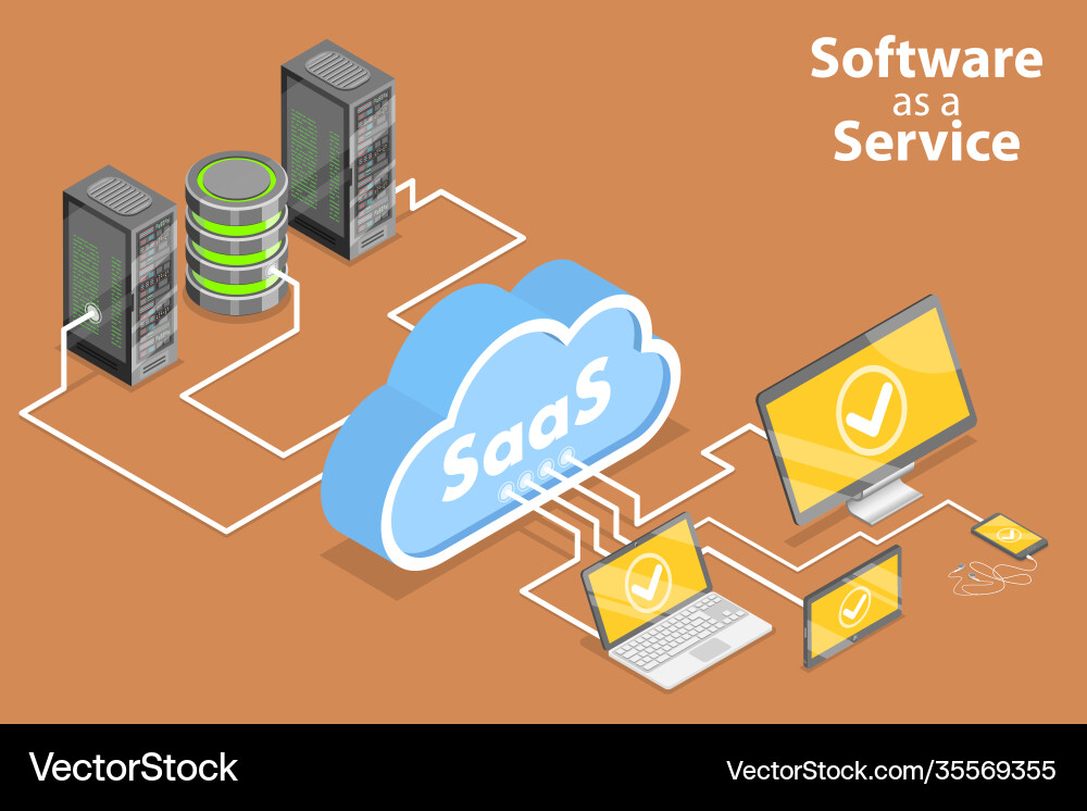 3d isometric flat conceptual Royalty Free Vector Image