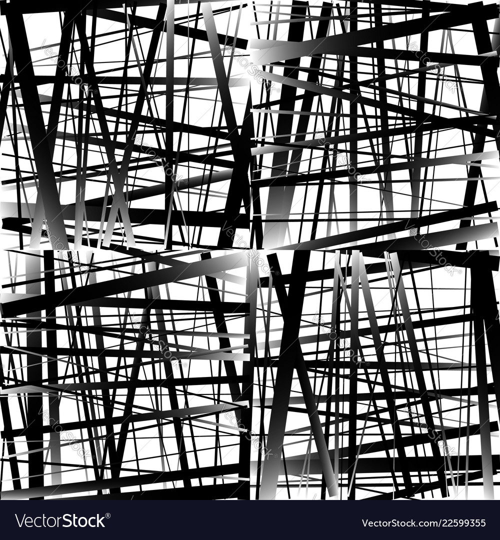 Abstract irregular straight lines pattern set