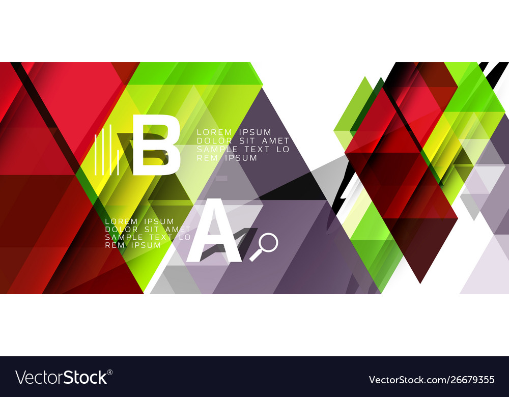 Abstract triangle pattern colorful backdrop vector image Abstract triangle pattern colorful backdrop