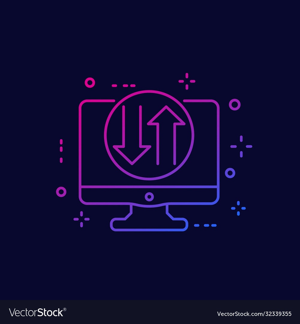 Data Transfer Icon - Sync & Upload