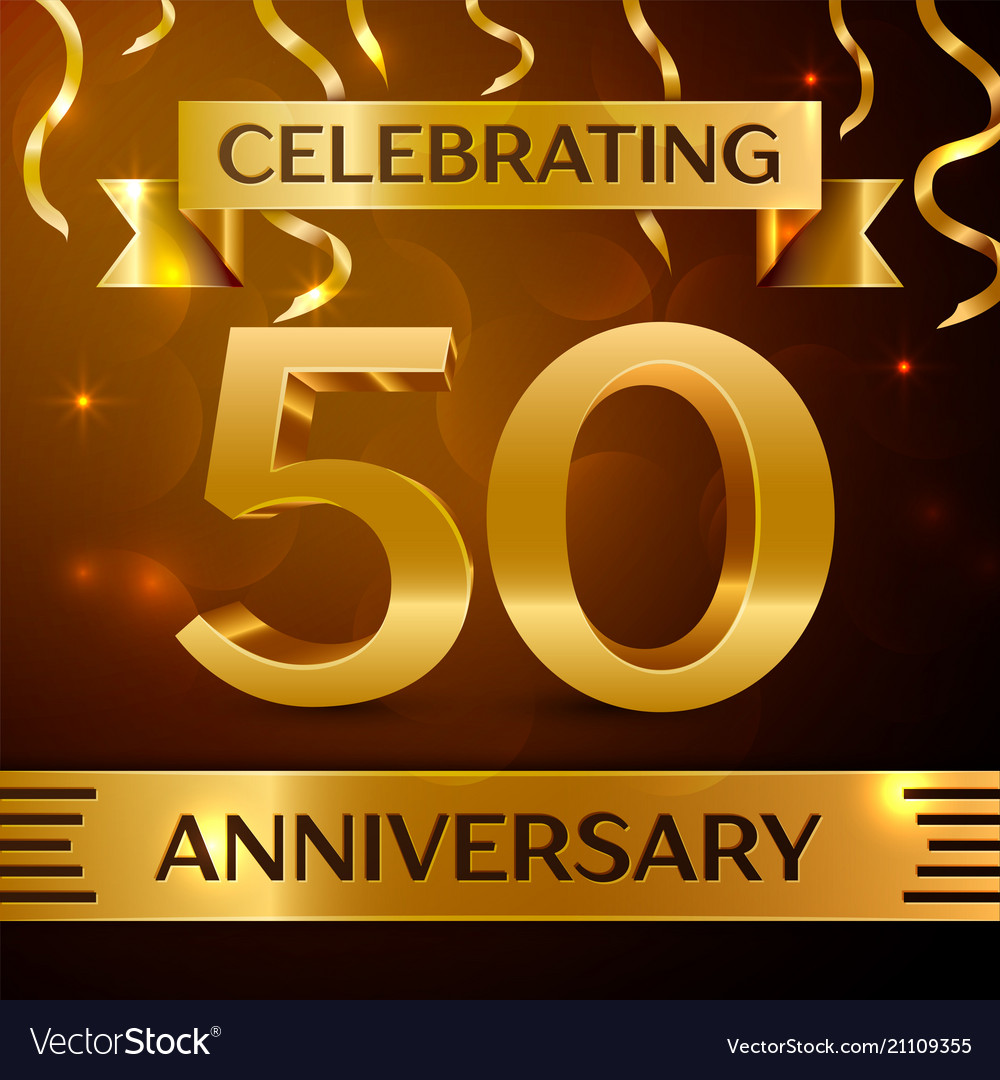 Fifty years anniversary celebration design