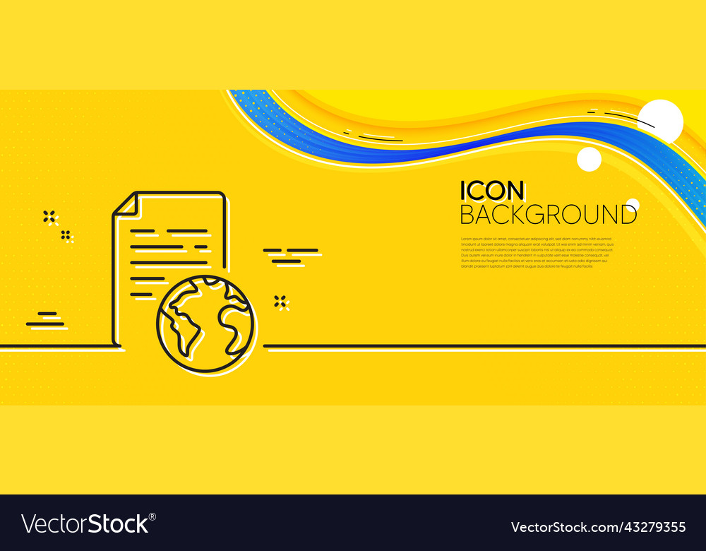 Internet document line icon doc file page sign vector image Internet document line icon doc file page sign