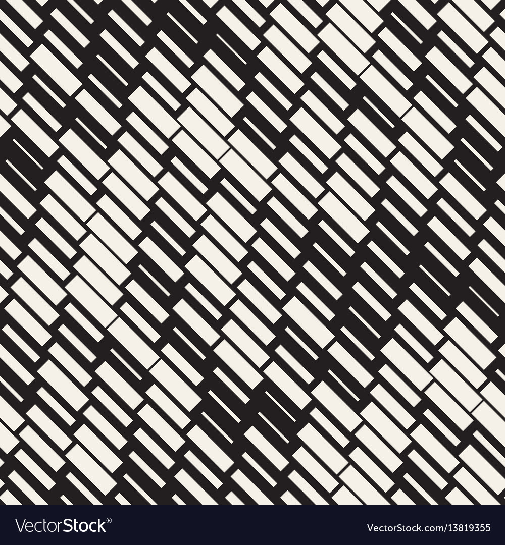 Irregular Black and White Dash Pattern