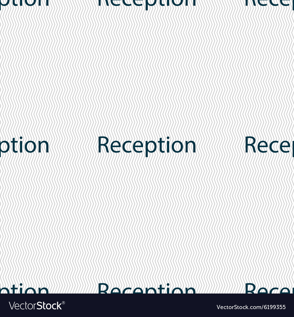Reception sign icon hotel registration table