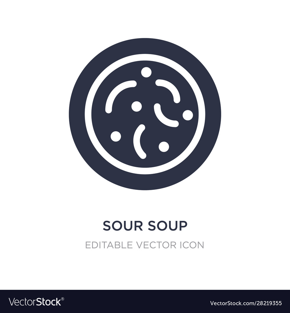 Sour soup icon on white background simple element
