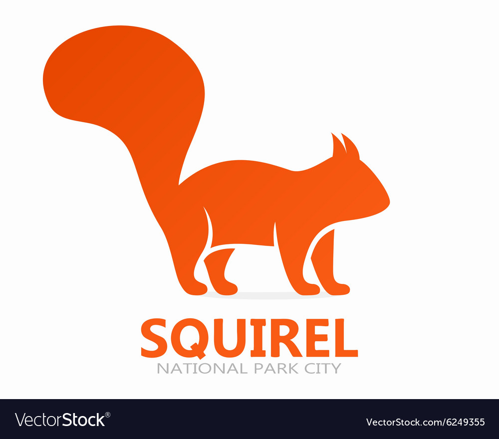 Squirrel logo or icon Royalty Free Vector Image