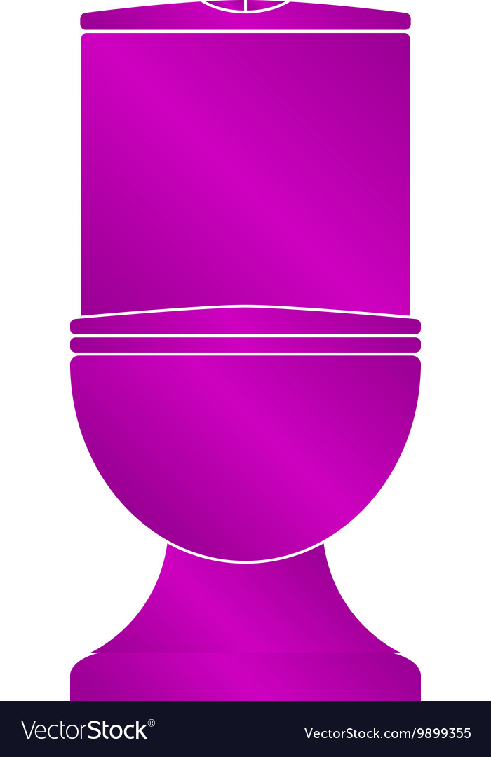 Toilet icon flat design style