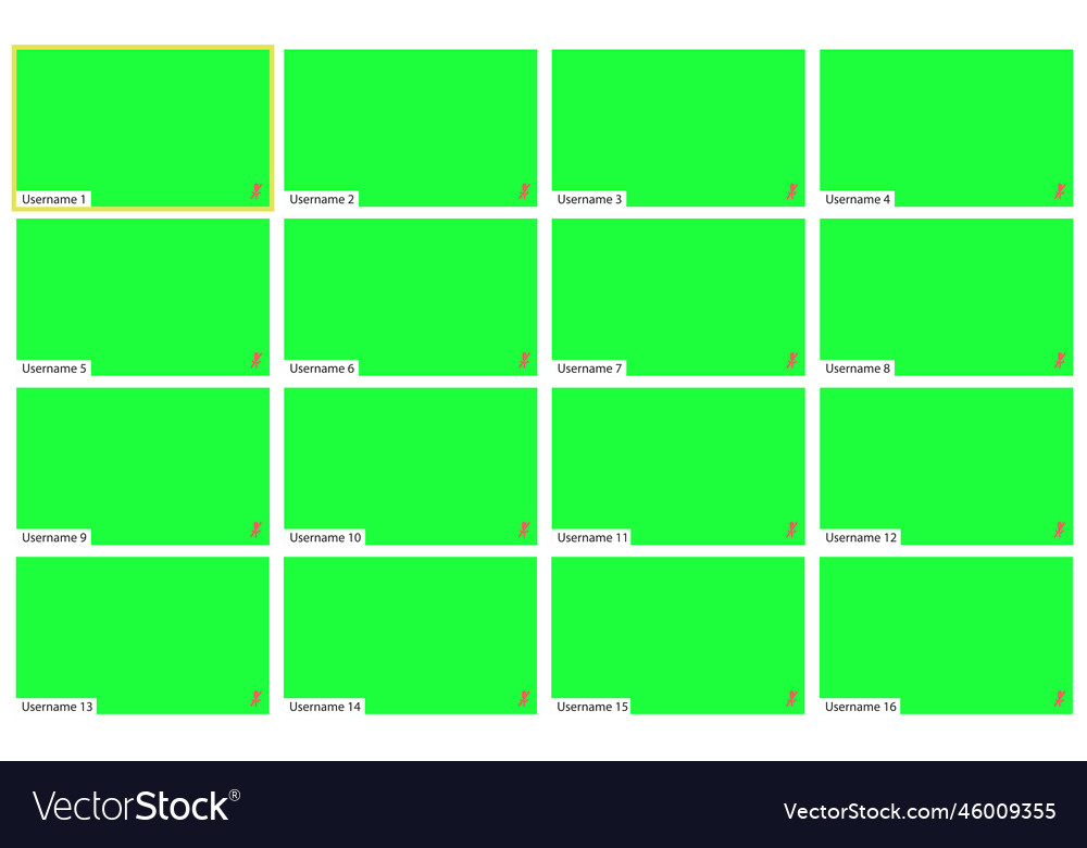 Video call layout an application window