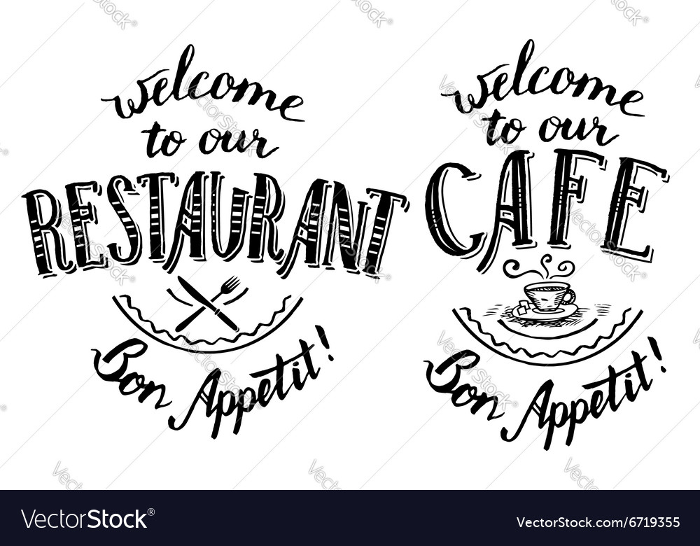 welcome-to-our-restaurant-and-cafe-lettering-vector-image