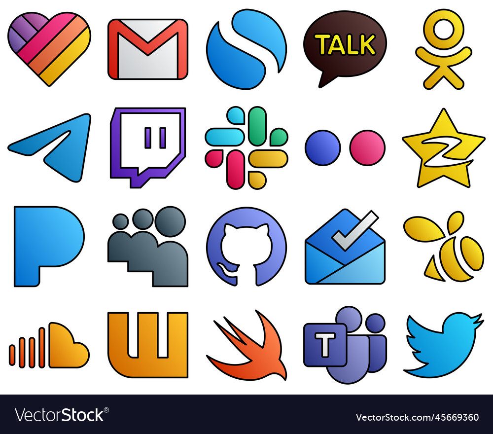 20 customizable icons pandora tencent messenger
