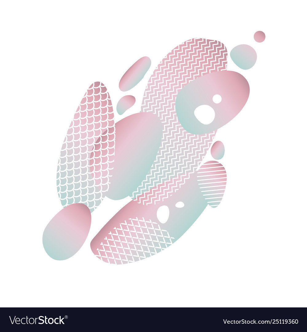 Abstract gradient fluid design element vector image Abstract gradient fluid design element