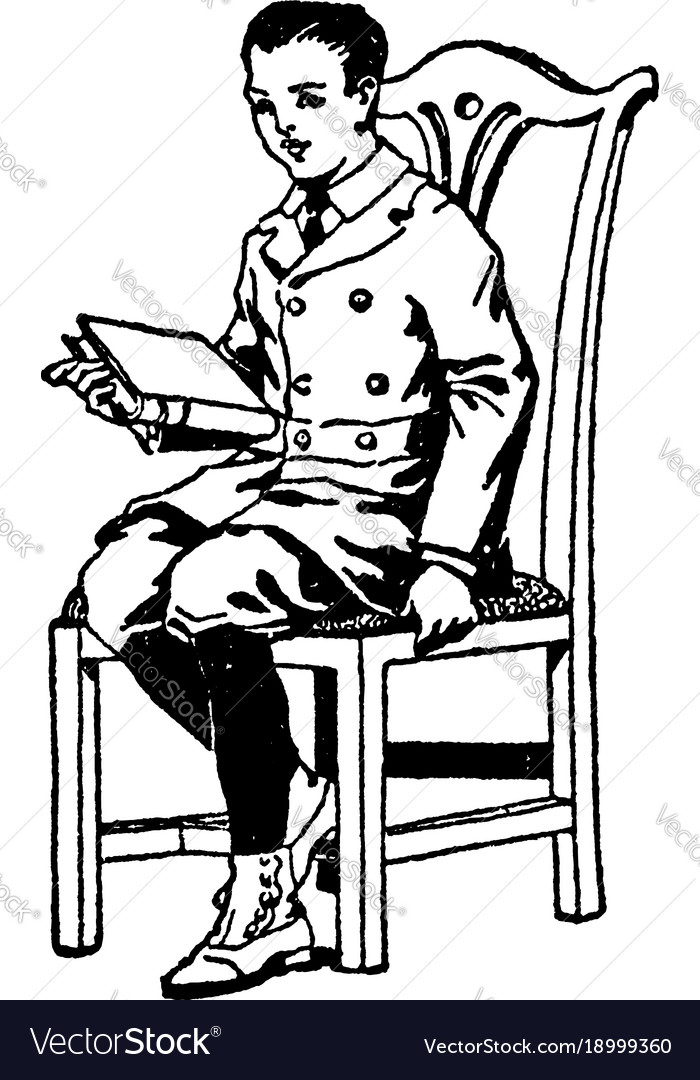 Featured image of post A Boy Sitting On A Chair Drawing She sat on the old chair a minute ago