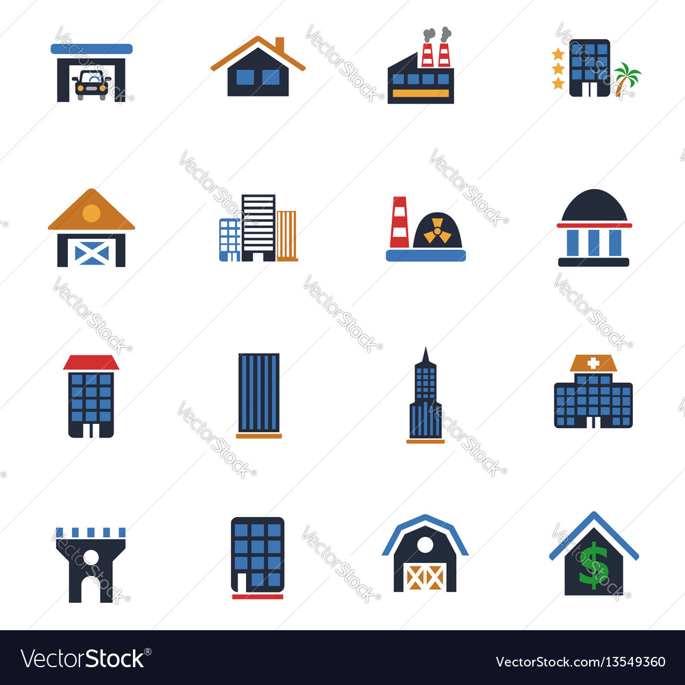 Building icon set