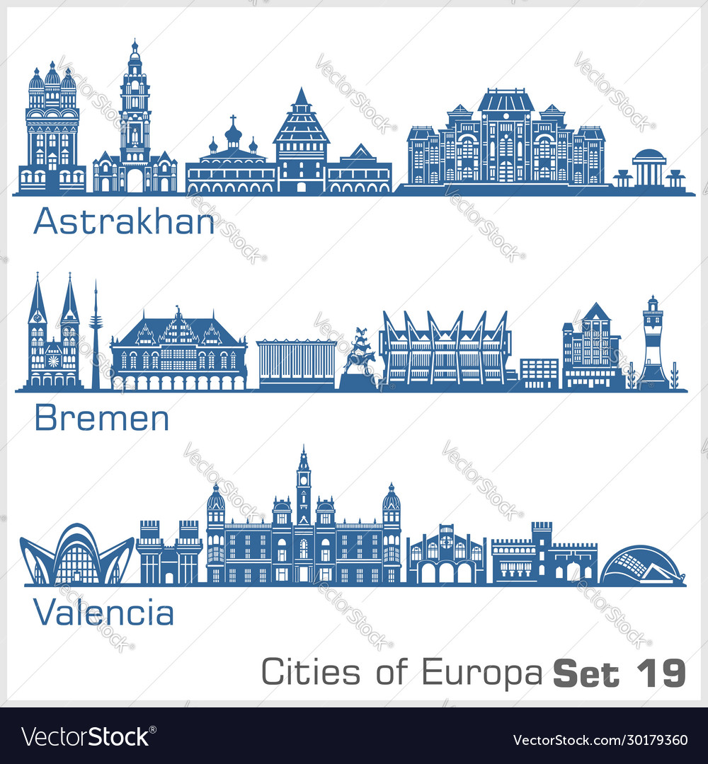 City in europe - astrakhan bremen valencia