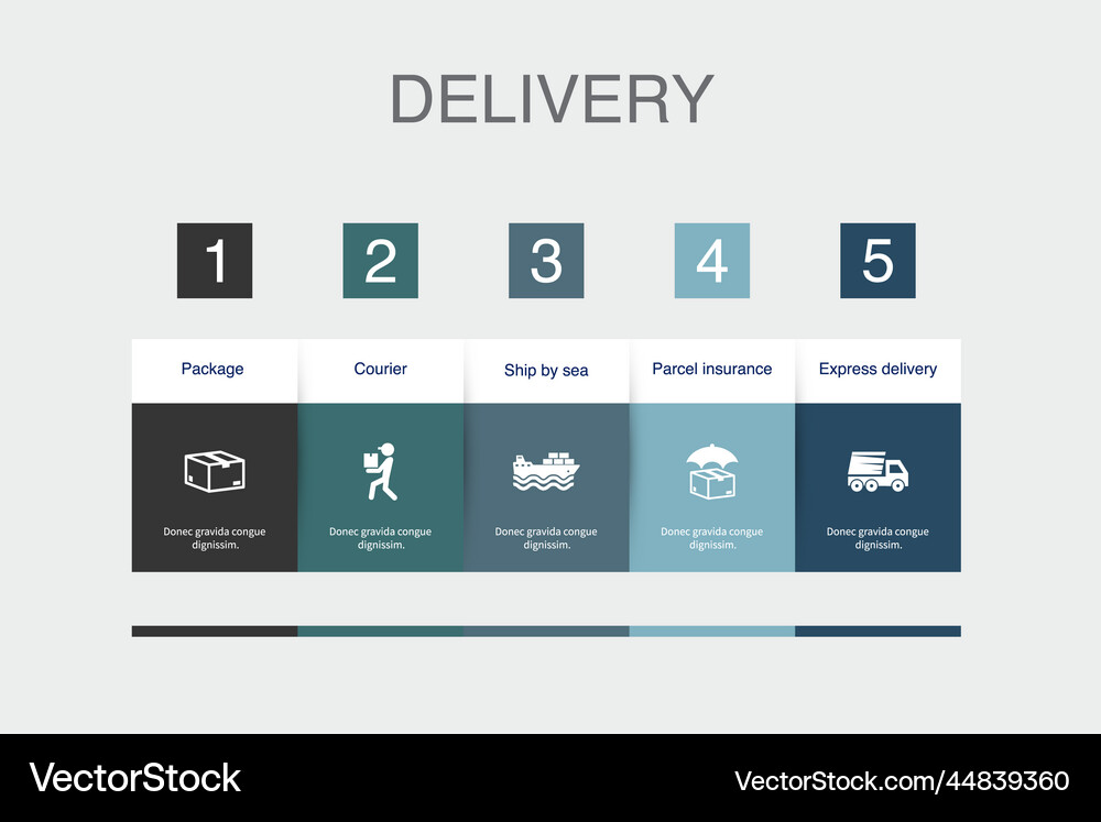 Package courier ship by sea parcel insurance Vector Image