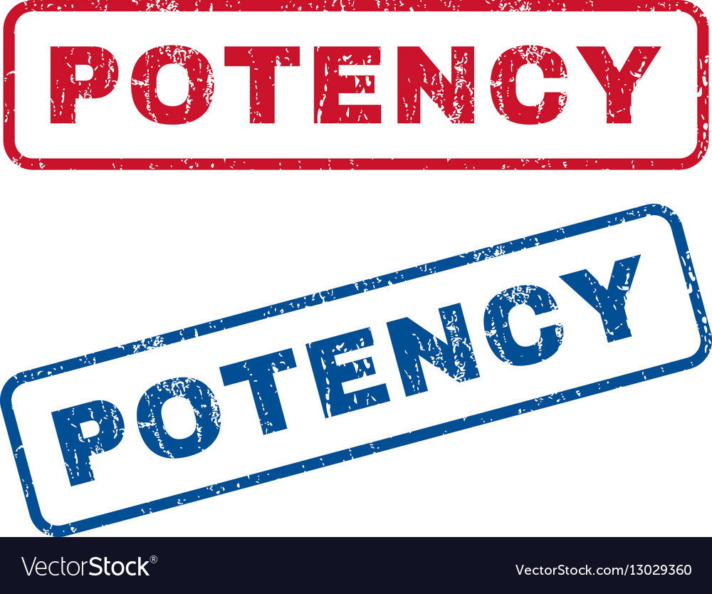 Potency rubber stamps