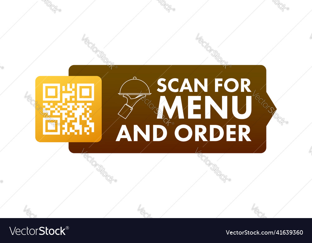 Scannen nach Menü und Bestellen qr-Code-Symbol