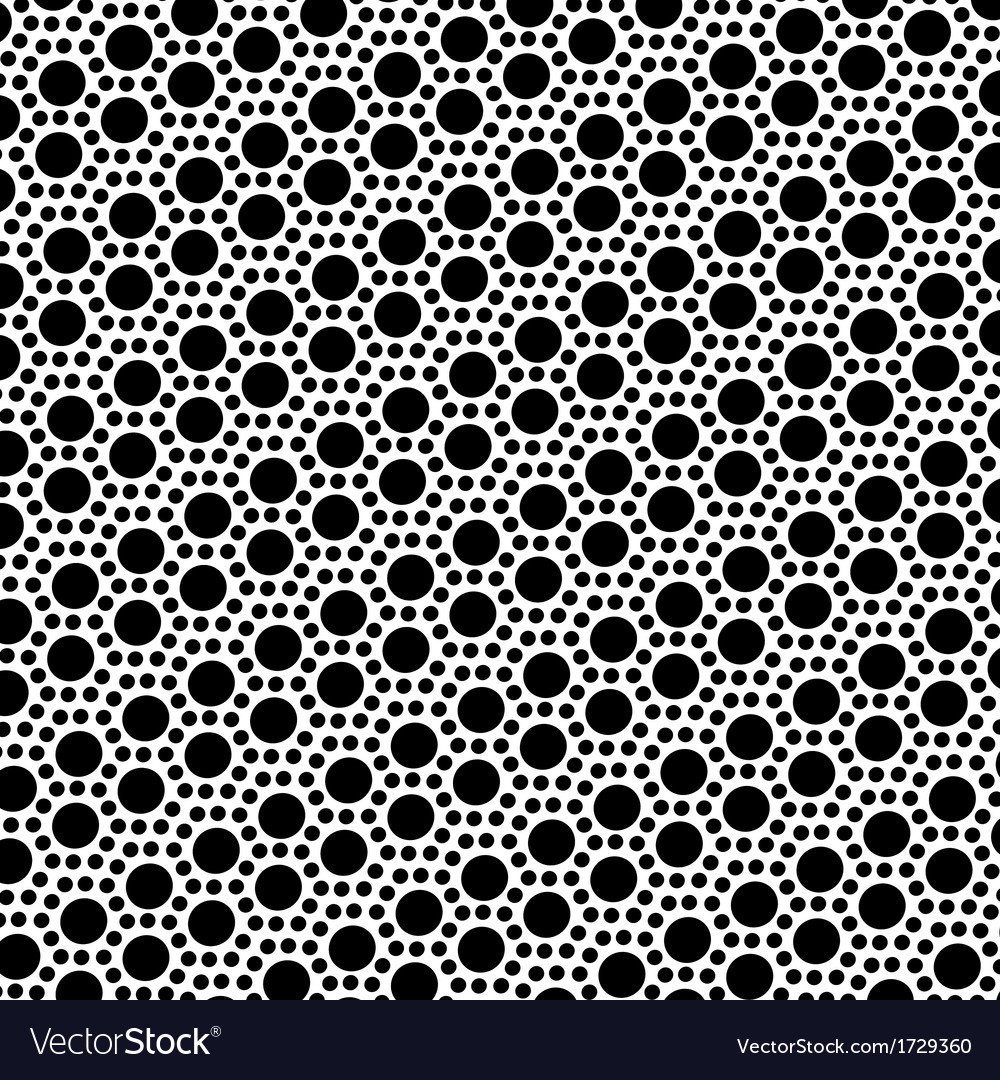 Simple black and white dot seamless pattern Vector Image