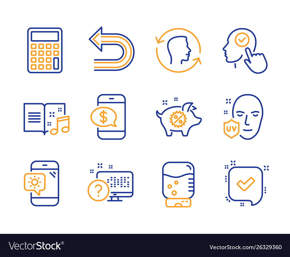 Undo piggy sale and select user icons set face