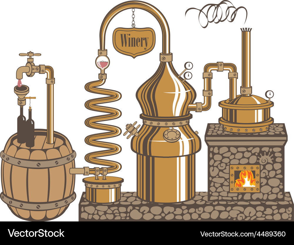 Winery Royalty Free Vector Image - VectorStock