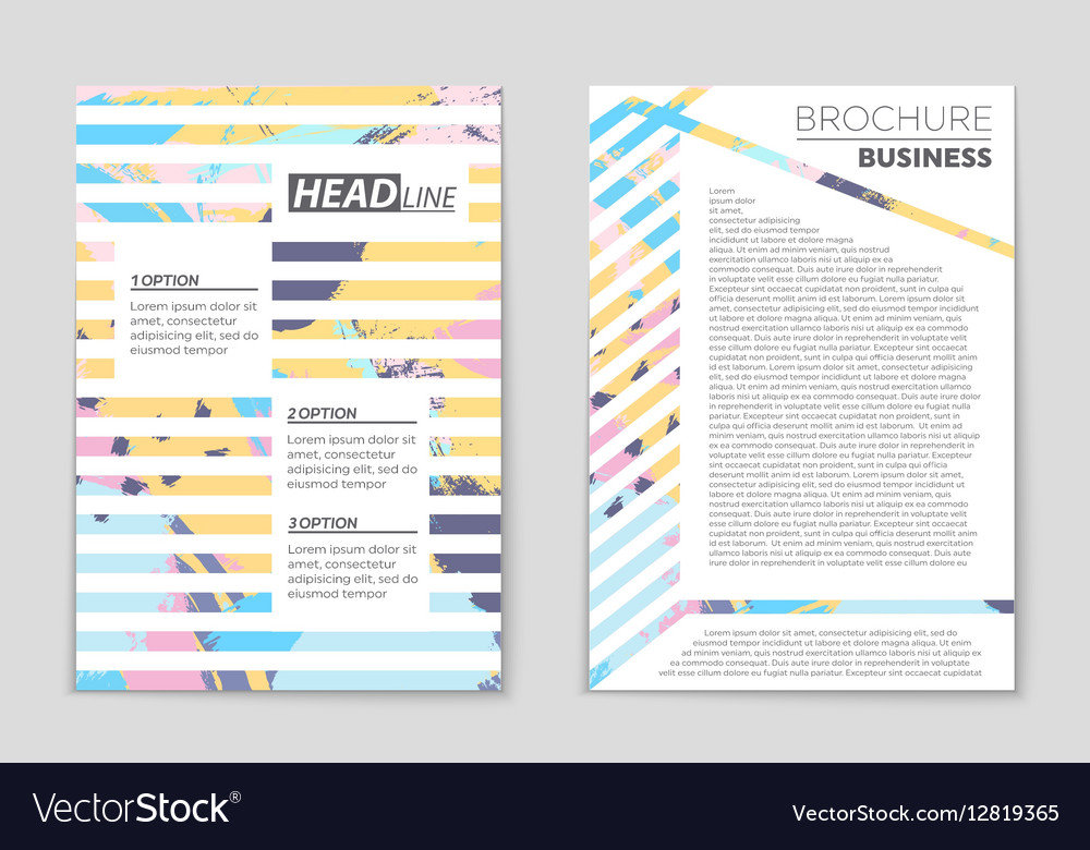 Abstract layout background set for art