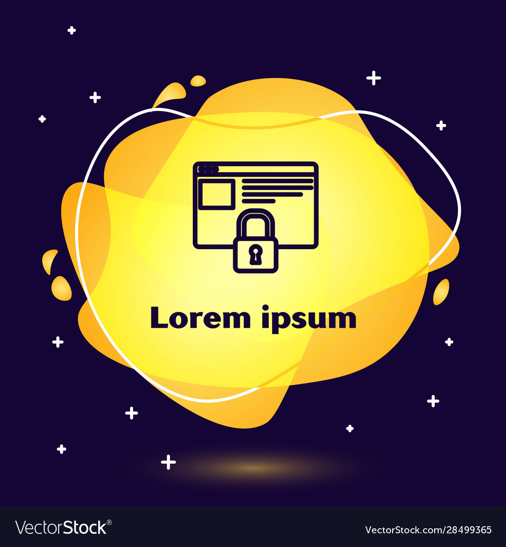 Black line secure your site with https ssl icon vector image Black line secure your site with https ssl icon