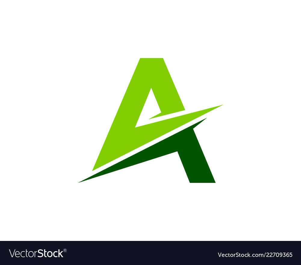 Download Green letter a logo icon design Royalty Free Vector Image