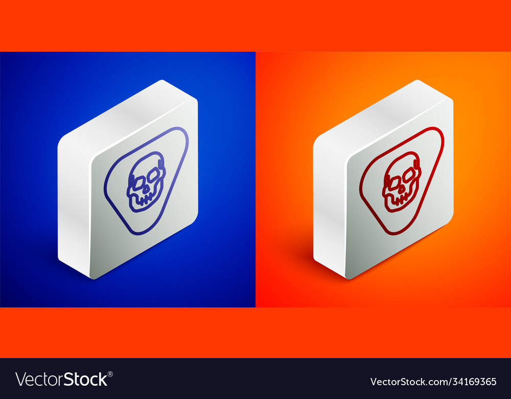 Isometric line guitar pick icon isolated on blue vector image Isometric line guitar pick icon isolated on blue