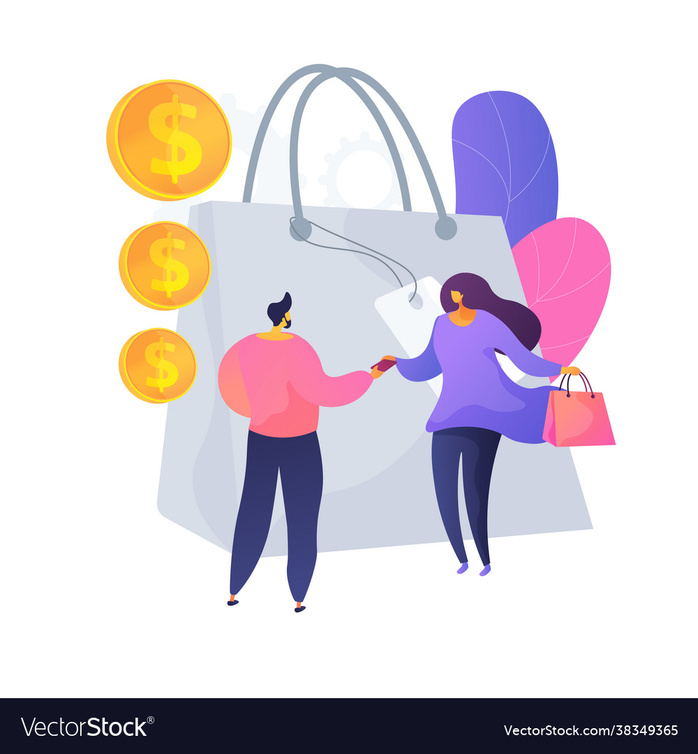 Personal selling concept metaphor Royalty Free Vector Image