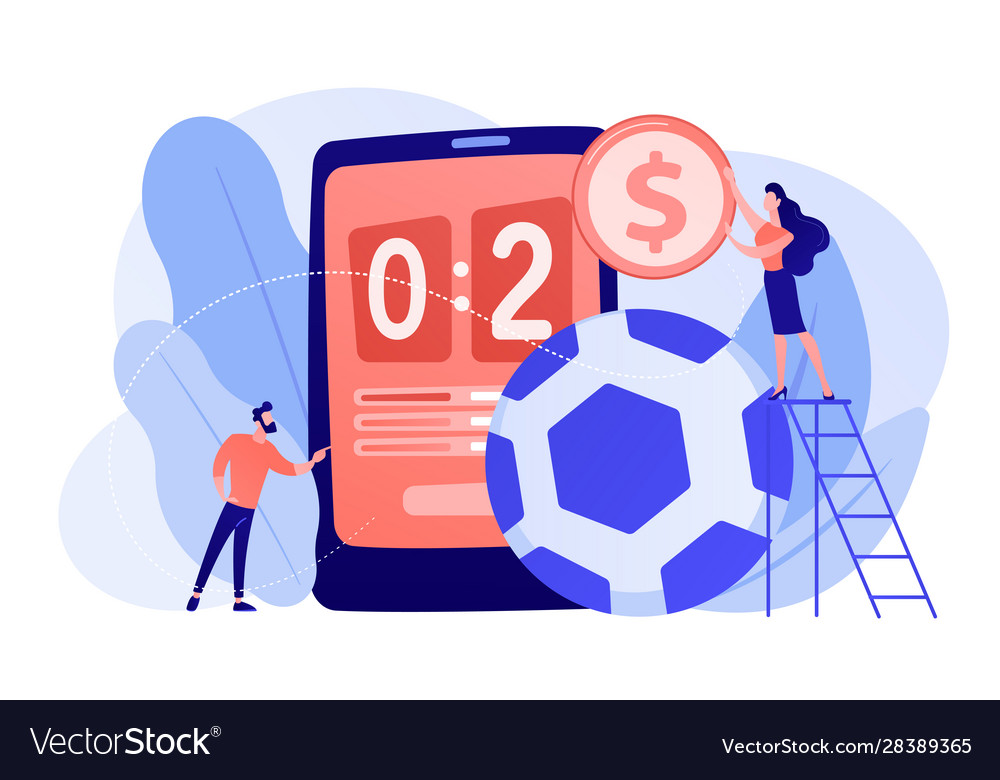 Socccer Concept. Sports Betting On Football. Design For A