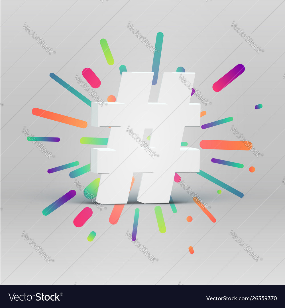 Colorful 3D Letter Character
