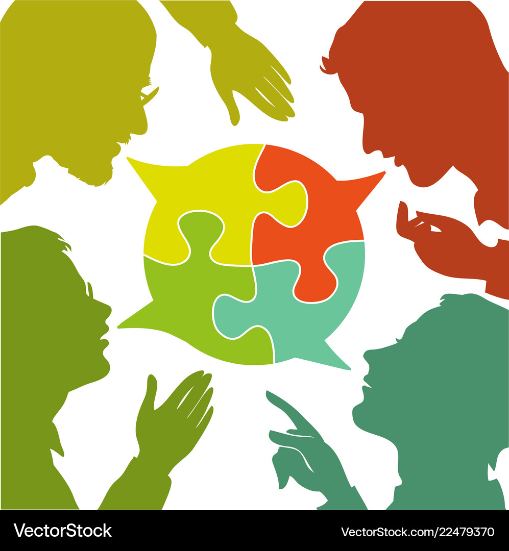 Consensus Vector Dialogue and Consensus Royalty Free Vector Image