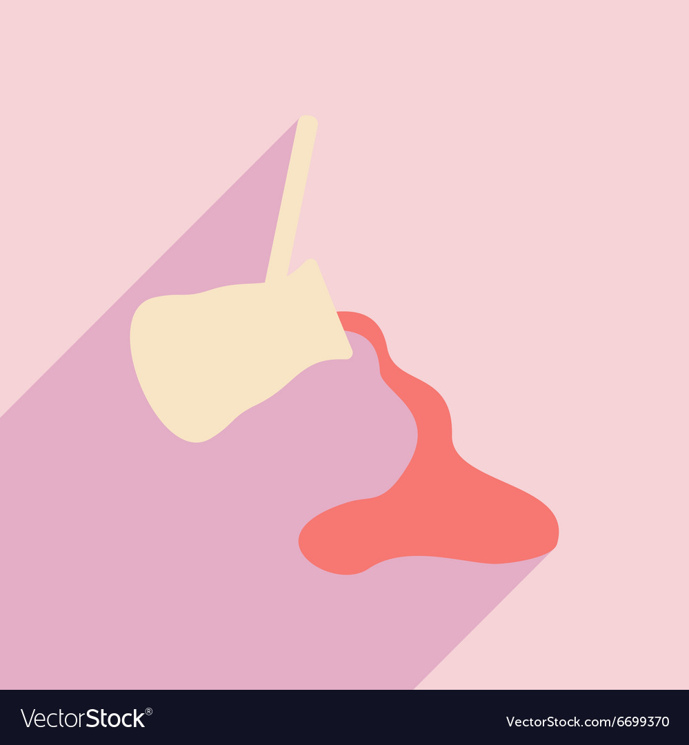 Flat with shadow icon and mobile application