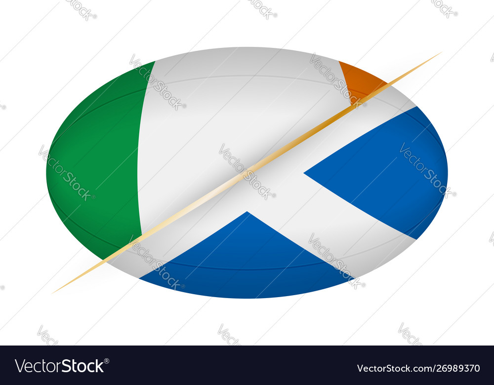 Ireland versus scotland concept for rugby