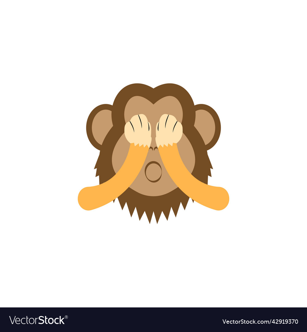 Monkey icon design element